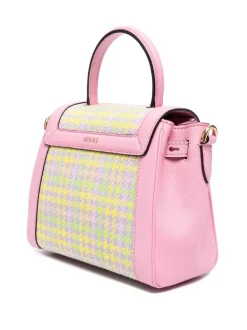 ( Nouvelle Collection ) Versace 6Y11V PINEAPPLE + MULTICOLOR + BABY PINK - VERSACE GOLD Sac à Main La Medusa En Cuir Femme -Pas Cher Versace Boutique 17323245 37215654 600
