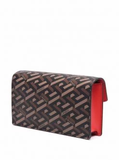 Versace 5B35V Black+caramel+azalia+versacegold Mini Pochette Virtus La Greca Femme -Pas Cher Versace Boutique 17323247 36653280 600