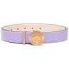 ( Nouvelle Collection ) Versace 1L57V PURPLE Ceinture La Medusa à Boucle Logo Femme