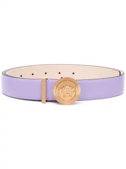 ( Nouvelle Collection ) Versace 1L57V PURPLE Ceinture La Medusa à Boucle Logo Femme