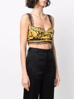 Versace Brassière à Imprimé Barocco Femme -Pas Cher Versace Boutique 17323259 36652229 600
