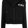 ( Nouvelle Collection ) Versace Hoodie à Imprimé Greca 1B000 BLACK