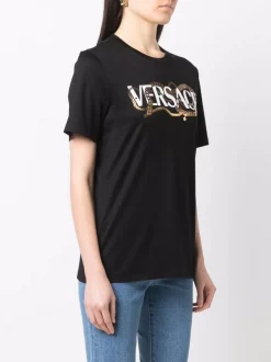 ( Nouvelle Collection ) Versace T-shirt à Logo Imprimé 2B070 BLACK + MULTICOLOR 7 ( Nouvelle Collection ) Versace T-shirt à Logo Imprimé 2B070 BLACK + MULTICOLOR -Pas Cher Versace Boutique 17323267 37025745 600