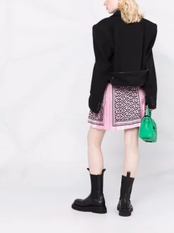 ( Nouvelle Collection ) Versace Minijupe Plissée à Imprimé La Greca Femme -Pas Cher Versace Boutique 17323269 37447937 600