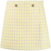 ( Nouvelle Collection ) Versace Jupe En Laine Medusa à Carreaux 2L330 ORCHID PINEAPLE