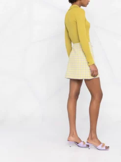 ( Nouvelle Collection ) Versace Jupe En Laine Medusa à Carreaux 2L330 ORCHID PINEAPLE -Pas Cher Versace Boutique 17323276 7aa10518 a54c 4aaa ab64 40ff2604a935 600