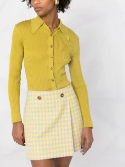 ( Nouvelle Collection ) Versace Jupe En Laine Medusa à Carreaux 2L330 ORCHID PINEAPLE -Pas Cher Versace Boutique 17323276 a3f56f31 4240 45f7 87de 97aa67080ebc 600