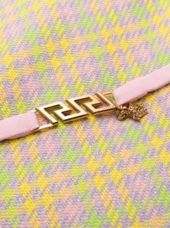 ( Nouvelle Collection ) Versace Robe Courte Greca évasée 6Y060 YELLOW + MULTICOLOR -Pas Cher Versace Boutique 17323280 37865079 600