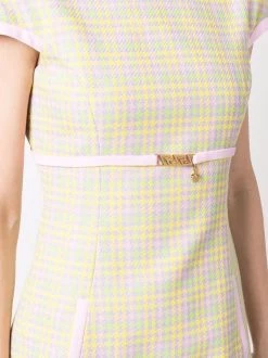 ( Nouvelle Collection ) Versace Robe Courte Greca évasée 6Y060 YELLOW + MULTICOLOR -Pas Cher Versace Boutique 17323280 37865096 600