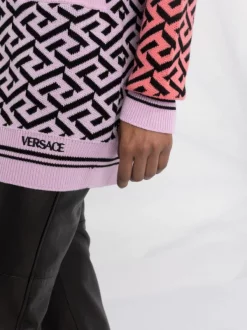 ( Nouvelle Collection ) Versace Cardigan à Motif La Greca Femme -Pas Cher Versace Boutique 17323289 faea8161 f6af 450b ab3e 5ab10ba3a95d 600