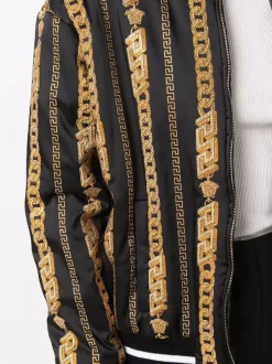 ( Nouvelle Collection ) Versace Veste Bomber Brodée De Sequins 5B000 BALCK+GOLD -Pas Cher Versace Boutique 17323292 38094873 600