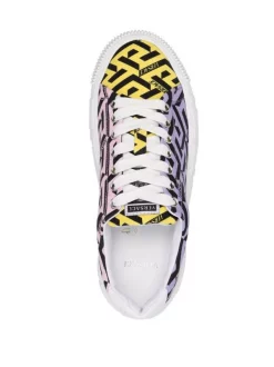 ( Nouvelle Collection ) Versace Baskets à Imprimé Greca 5L19P -Pas Cher Versace Boutique 17323295 38466089 600