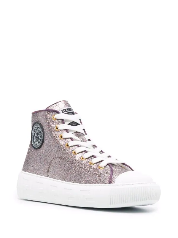 ( Nouvelle Collection ) Versace Baskets Montantes Medusa Head 2X04V MULTICOLOR+WHITE+VERSACEGOLD 2 ( Nouvelle Collection ) Versace Baskets Montantes Medusa Head 2X04V MULTICOLOR+WHITE+VERSACEGOLD – Image 2