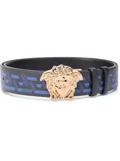 Versace 5U18 Ceinture à Imprimé Greca Homme