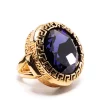 ( Nouvelle Collection ) Versace Bague Greca à Ornements Strassés Femme
