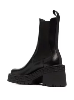 Versace Bottines Chelsea Greca 1B000 BLACK -Pas Cher Versace Boutique 17332965 38091447 600