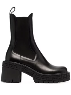 Versace Bottines Chelsea Greca 1B000 BLACK