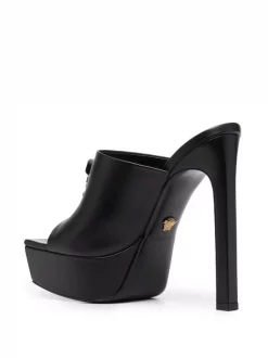 Versace Mules La Medusa à Plateforme 1B090 NERO-NERO -Pas Cher Versace Boutique 17332970 37202175 600