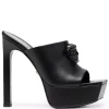 Versace Mules La Medusa à Plateforme 1B090 NERO-NERO