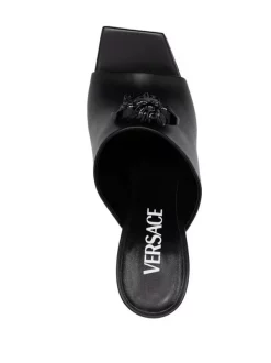 Versace Mules La Medusa à Plateforme 1B090 NERO-NERO -Pas Cher Versace Boutique 17332970 37203226 600