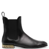 Versace 1B00V NERO - ORO VERSACE Bottines Chelsea Greca Femme