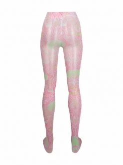 ( Nouvelle Collection ) Versace Legging Tie-dye à Imprimé Greca Femme -Pas Cher Versace Boutique 17332978 36750688 600