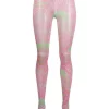 ( Nouvelle Collection ) Versace Legging Tie-dye à Imprimé Greca Femme