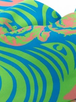 ( Nouvelle Collection ) Versace Serre-tête à Imprimé Abstrait 5G130 NEON GREEN + SKY -Pas Cher Versace Boutique 17332981 37701291 600