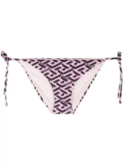 ( Nouvelle Collection ) Versace Bas De Bikini à Imprimé Greca Signature 5P210 CANDY BLACK