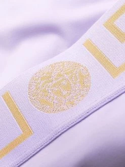 ( Positively Conscious ) Versace 1L310 LILAC Bas De Bikini à Bande Greca Femme -Pas Cher Versace Boutique 17332992 35968028 600