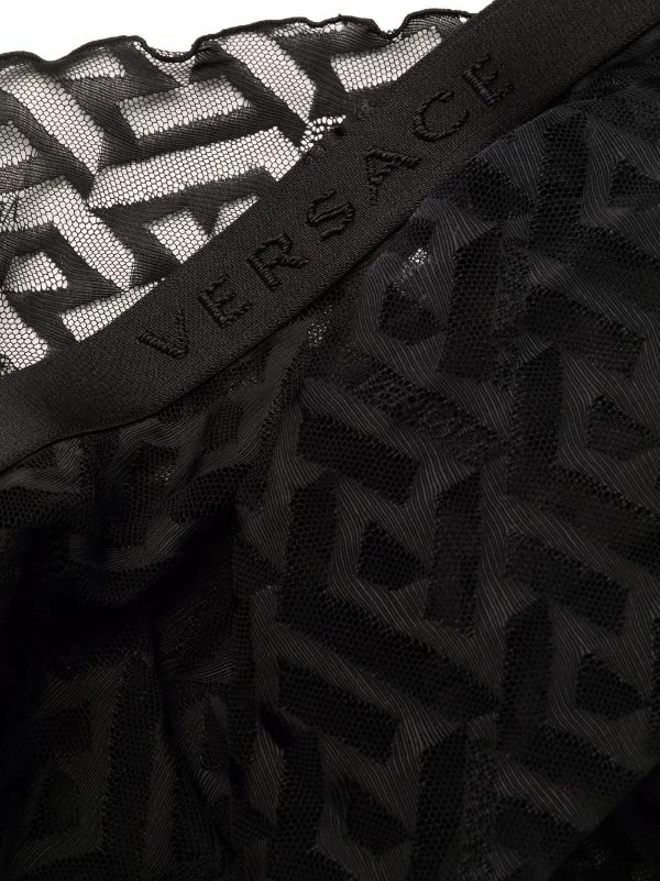 Versace 1B000 BLACK Jupe à Imprimé Greca Femme 3 Versace 1B000 BLACK Jupe à Imprimé Greca Femme – Image 3