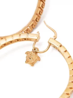 ( Nouvelle Collection ) Versace 3J000 GOLD Créoles à Motif Medusa Femme -Pas Cher Versace Boutique 17333719 36813215 600