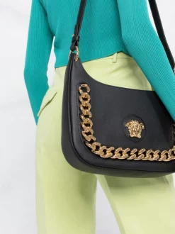 ( Nouvelle Collection ) Versace Sac Porté épaule Medusa Head 1B00V BLACK + VERSACE GOLD -Pas Cher Versace Boutique 17333725 9bf5ad27 7a92 4cbb 80dd 9a5aa08c6ade 600