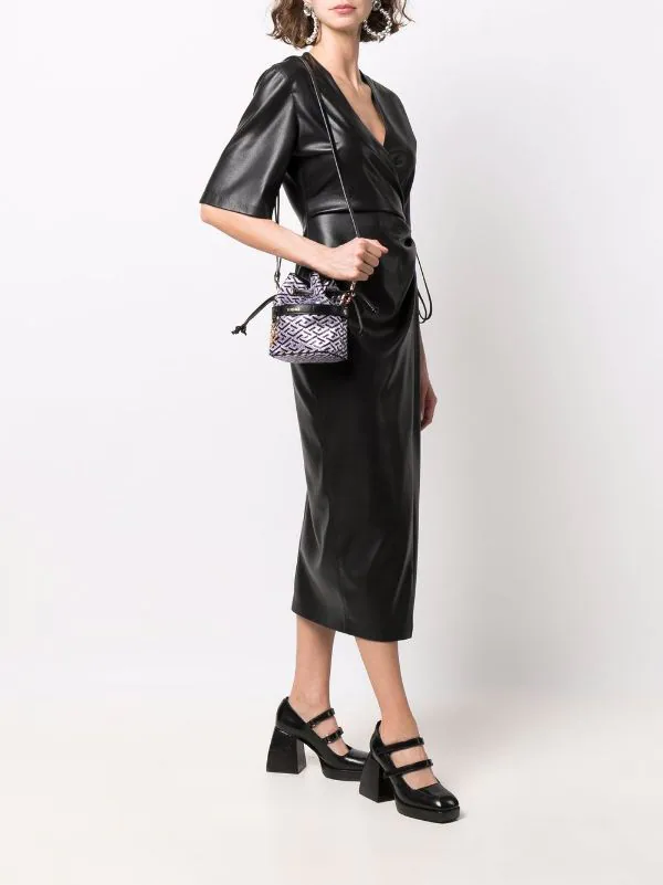 ( Nouvelle Collection ) Versace Sac Seau La Greca Métallisé Femme 2 ( Nouvelle Collection ) Versace Sac Seau La Greca Métallisé Femme – Image 2