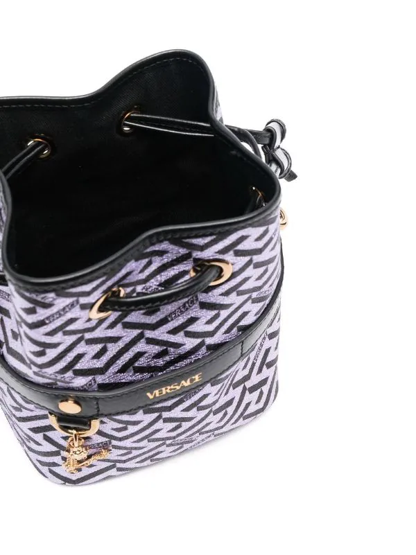 ( Nouvelle Collection ) Versace Sac Seau La Greca Métallisé Femme 5 ( Nouvelle Collection ) Versace Sac Seau La Greca Métallisé Femme – Image 5