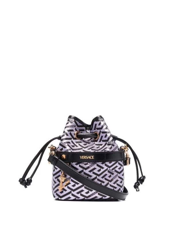 ( Nouvelle Collection ) Versace Sac Seau La Greca Métallisé Femme 1 ( Nouvelle Collection ) Versace Sac Seau La Greca Métallisé Femme