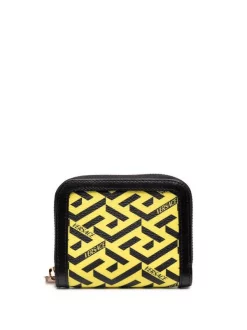 Versace Petit Portefeuille La Greca Signature 5Y09V PINEAPPLE+BLACK+ORO VERSACE
