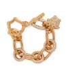 ( Nouvelle Collection ) Versace Bracelet Medusa En Chaîne 4J090 VERSACEGOLD CRYSTAL