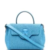 Versace 1U38V BLUE Sac à Main La Medusa En Raphia Femme