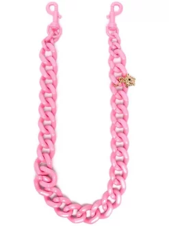 ( Nouvelle Collection ) Versace 1P56V BABY PINK/ ORO VERSACE Bride Porté épaule En Chaîne Femme