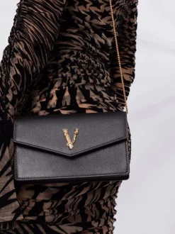 Versace Sac à Bandoulière Virtus 1B00V BLACK -Pas Cher Versace Boutique 17333749 37043385 600