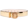 Versace 1X00V GOLD Ceinture Métallisée à Plaque Medusa Femme
