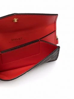 Versace Portefeuille à Imprimé Géométrique 5B35V Black+caramel+azalia+versacegold -Pas Cher Versace Boutique 17333754 36595389 600