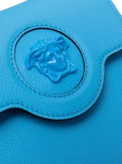 Versace Sac à Main Medusa Head En Cuir 1U38V BLUE + BLUE + VERSACE GLOD -Pas Cher Versace Boutique 17333758 37386253 600