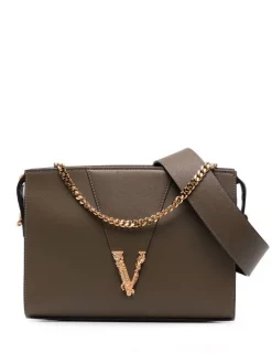 ( Nouvelle Collection ) Versace 1K25V GREEN Sac à Bandoulière Virtus Femme