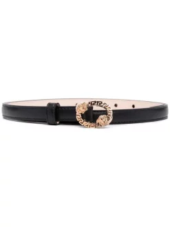( Nouvelle Collection ) Versace 1B00V BLACK Ceinture Medusa En Cuir Femme