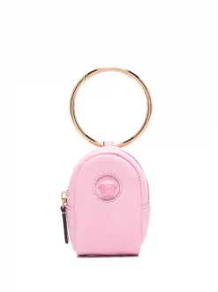 ( Nouvelle Collection ) Versace Porte-monnaie En Cuir à Motif Medusa 1P65V BABY PINK BABY PINK ORO VERSACE