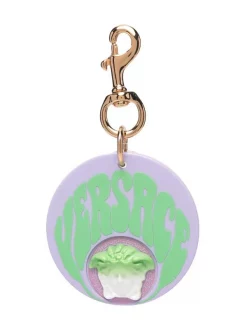 ( Nouvelle Collection ) Versace 2L41V ORCHID NEONGREEN VERSACEGOLD Breloque La Medusa à Effet Dégradé Femme