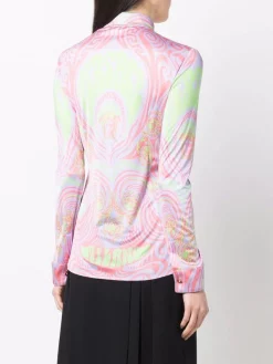 ( Nouvelle Collection ) Versace Chemise à Logo Medusa Imprimé Femme -Pas Cher Versace Boutique 17333771 37027202 600