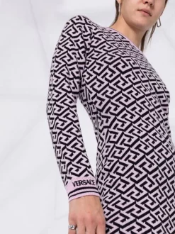 ( Nouvelle Collection ) Versace Robe La Greca Mi-longue Femme -Pas Cher Versace Boutique 17333781 36904447 600